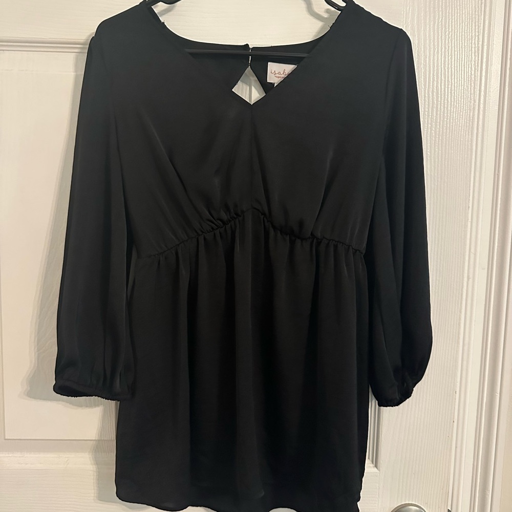 Isabel Maternity by Ingrid & Isabel Black Blouse